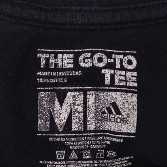 Adidas Antonio Spurts #21 Duncan Casual T-Shirt Adult Mens Size M Black - Picture 3 of 11